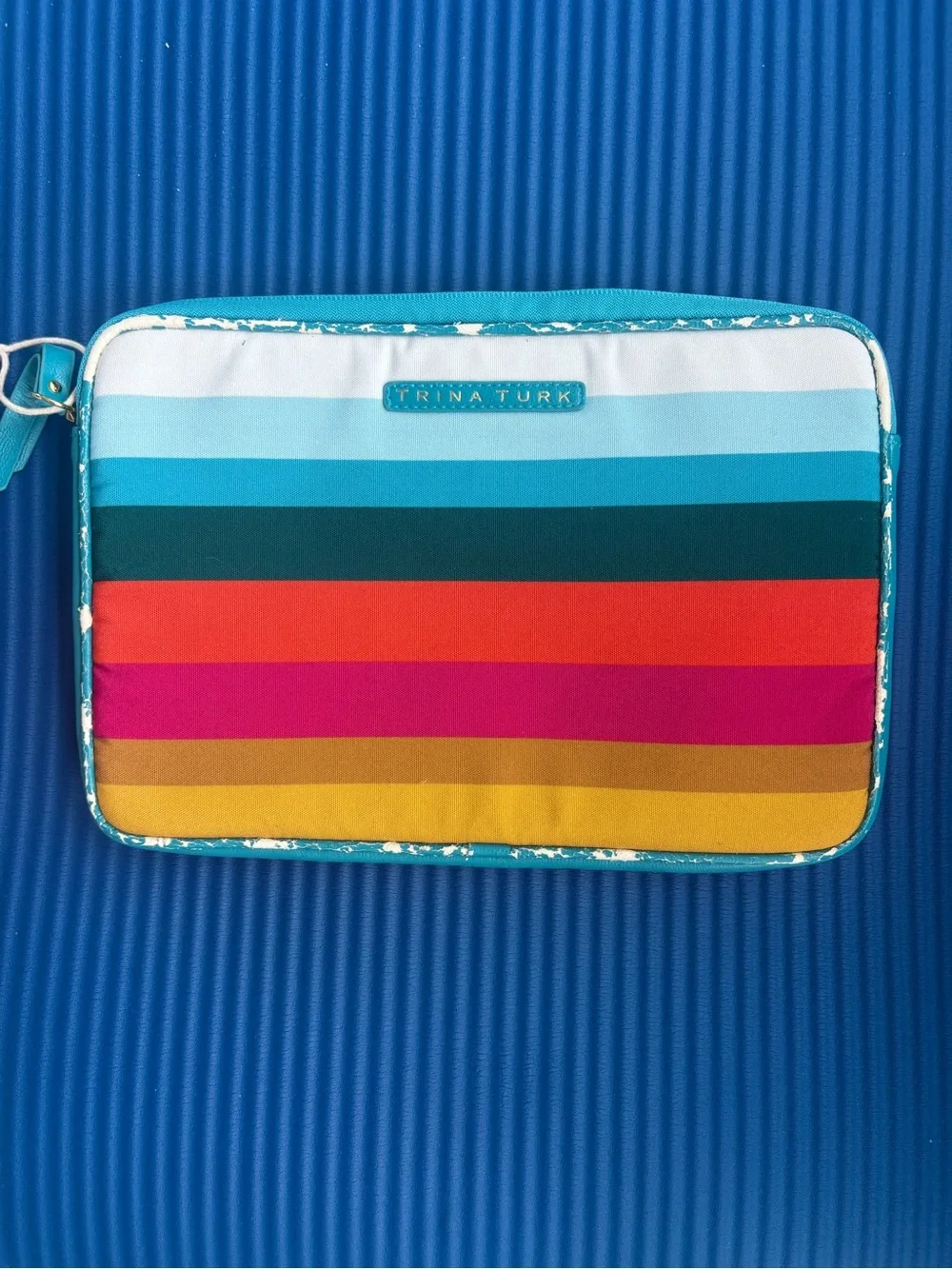 Trina Turk | Striped Multi Color IPAD case | Like New